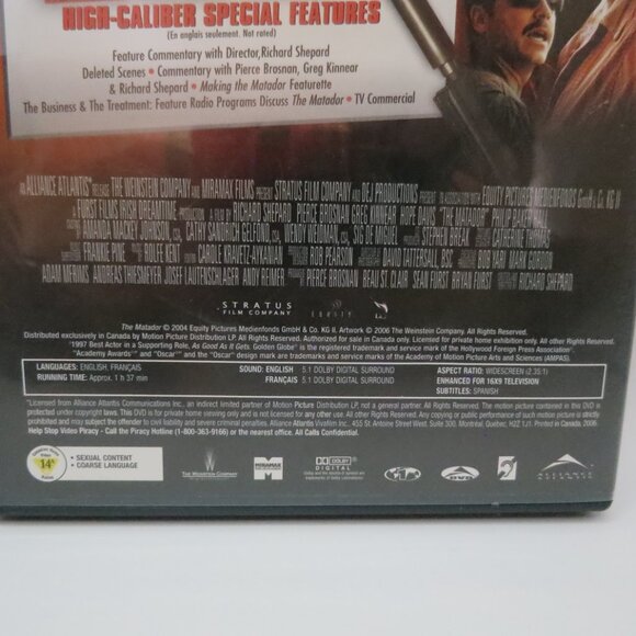 The Matador DVD 2005 Pierce Brosnan Greg Kinnear Comedy Crime - Picture 5 of 5